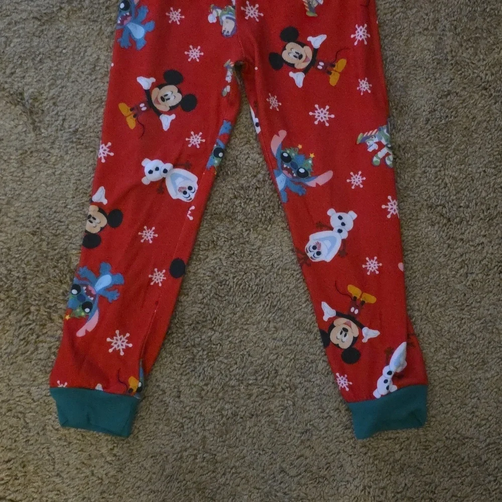 Disney Red and Green Kids One Piece Pajamas